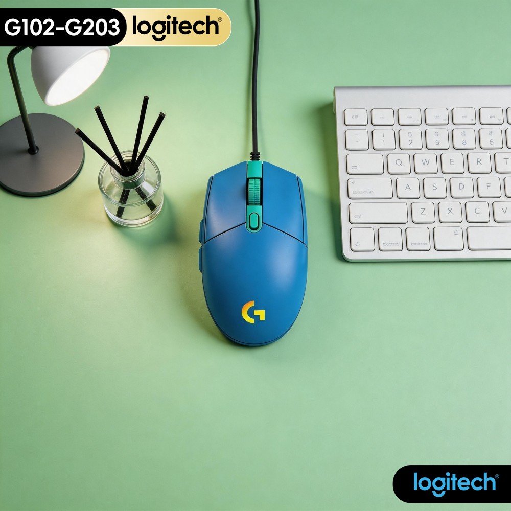 Logitech Mouse G203 - G102 Logitech G203 Maus, Lightsync RGB