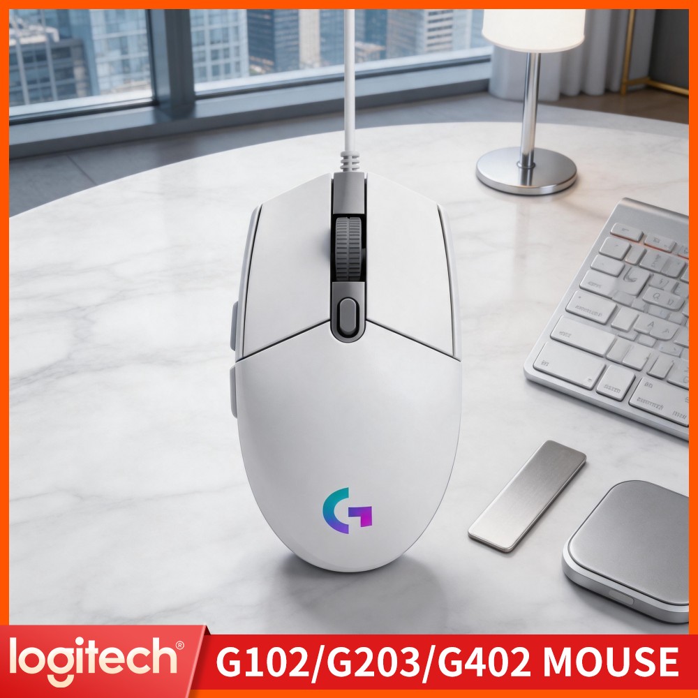 Logitech Mouse G203 - Logitech G203 Kabelgebundene Gaming-Maus Plug-and-Play-Installation Einstellbare