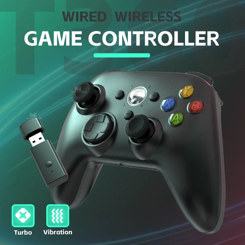 Pc Gaming Xbox Controller - DATA FROG Ergonomischer kabelloser Turbo-Game-Controller mit