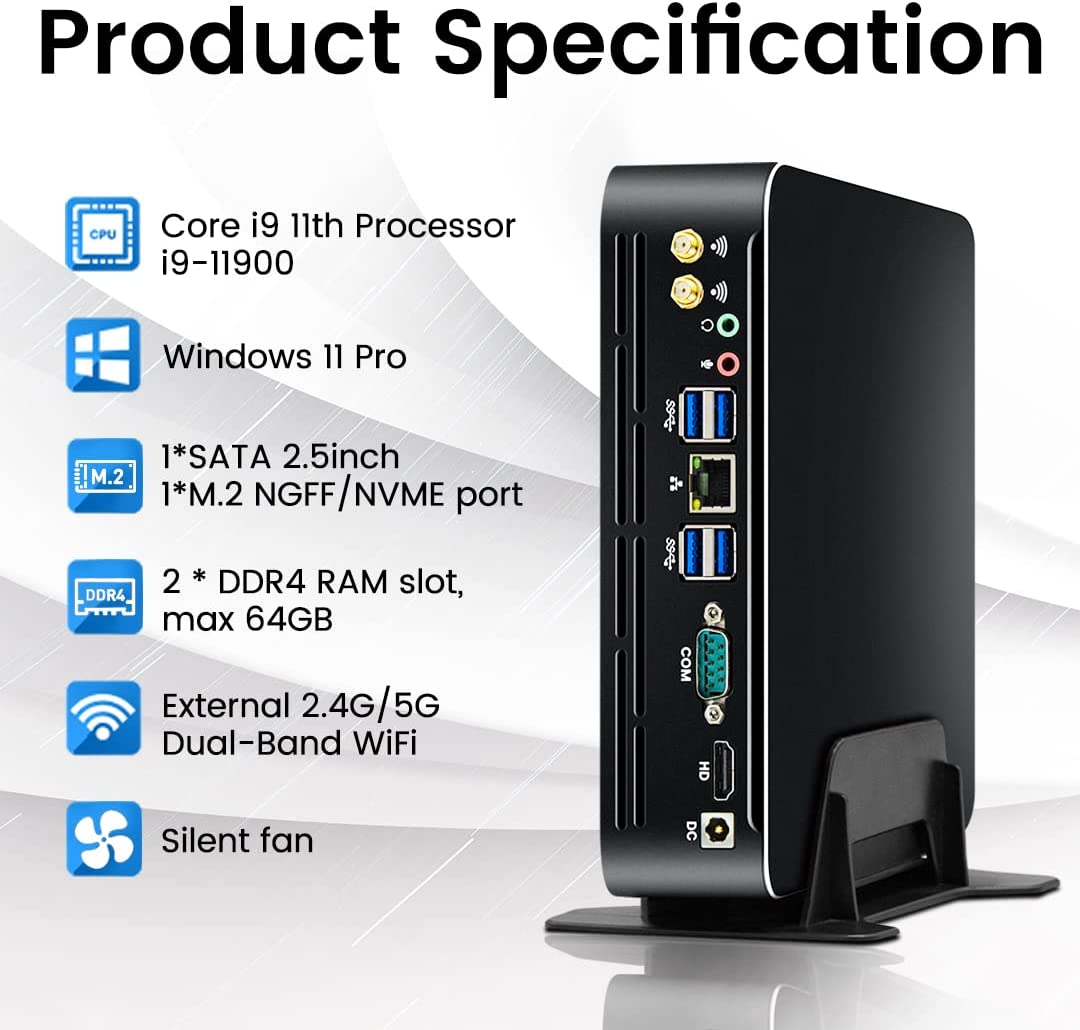 Intel Cpu Core I7 - Partaker 11. Generation Intel Mini-PC Windows