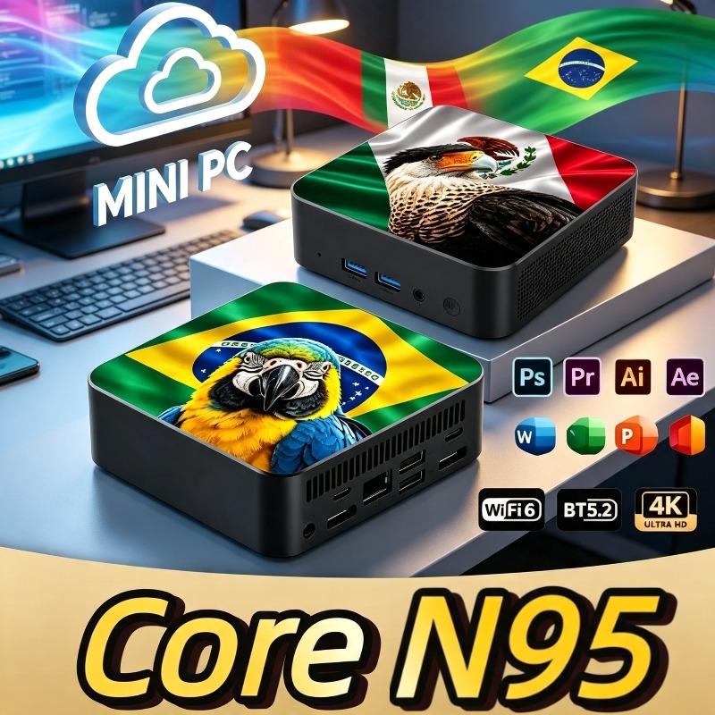 Pc Gaming New - 2026 New Mexico Brasilien Flagge Hochleistungs-Mini-Desktop