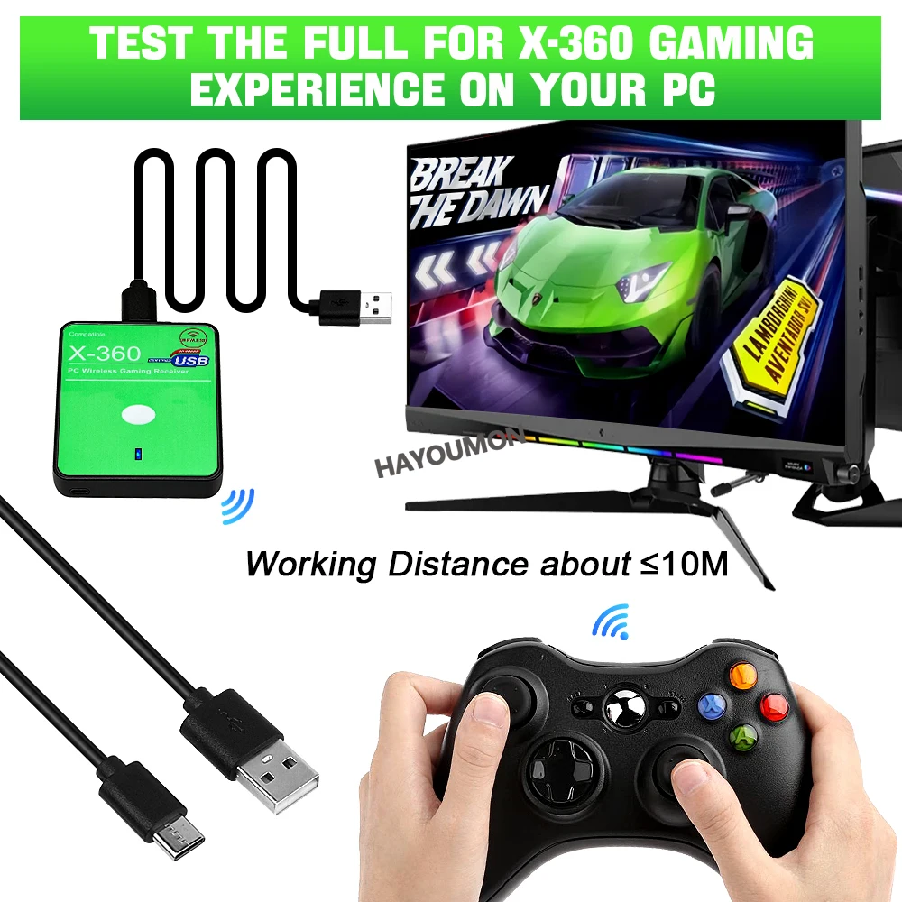 Neuer kabelloser Gaming-Empfän – Pc Gaming Xbox Controller Bewertung und Preis