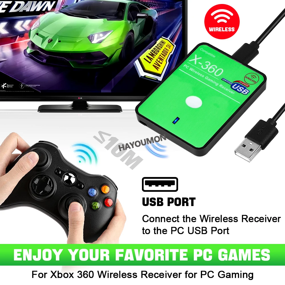 Neuer kabelloser Gaming-Empfän – Pc Gaming Xbox Controller Bewertung und Preis
